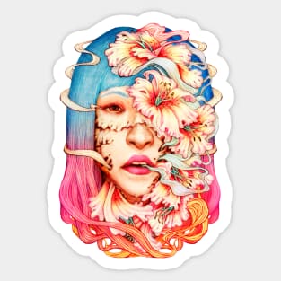 The Shape of Flowers Sticker